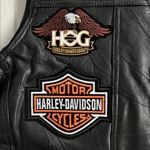 Harley-Davidson Black Leather Vest